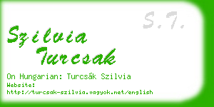 szilvia turcsak business card